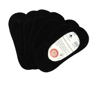 No Show Socks Women for Flats Black 6 Pack Cotton Size 9-11